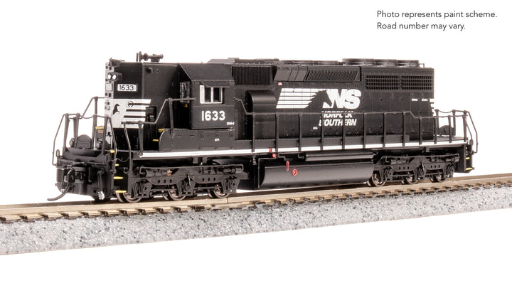 Broadway Limited Imports N EMD SD40-2, NS 1633, Black/White w/ High Hood, No-Sound / DCC-Ready — product view 1