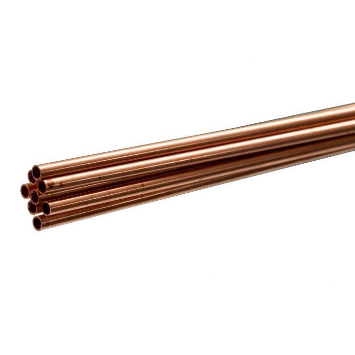 Round Copper Tube: 5/32" OD x 0.014" Wall x 36" Long (8 Pieces) — exact K&S Engineering product image