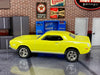 Custom Matchbox - 1970 Plymouth Cuda - Yellow - Chrome AMR Wheels - Rubber Tires