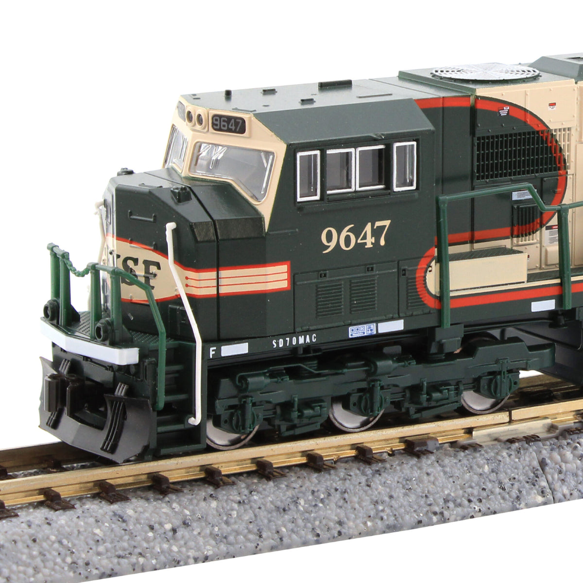 N SD70MAC BNSF #9647 Merger Scheme (176-6503) exact product view 1