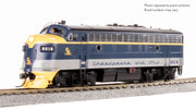 Broadway Limited Imports HO EMD F3A, C&O 8016, Restored Blue/Gray/Yellow for SBVR, No-Sound / DCC-Ready — product view 1