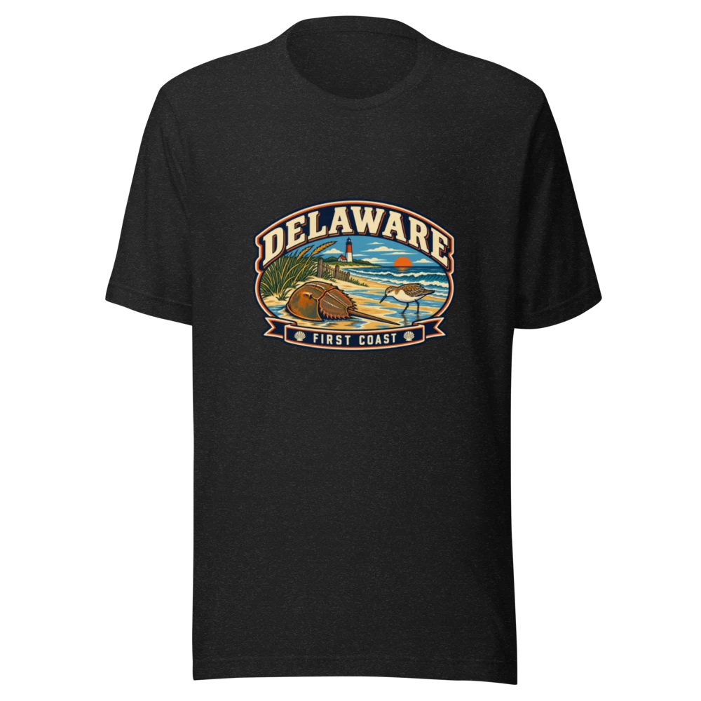 Delaware State Heritage Premium T-Shirt product mockup
