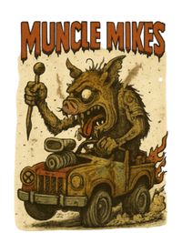 Muncle Mikes Hot Rod and Rat Rod Shirt Mayhem! Monster Rods! (008) artwork close-up