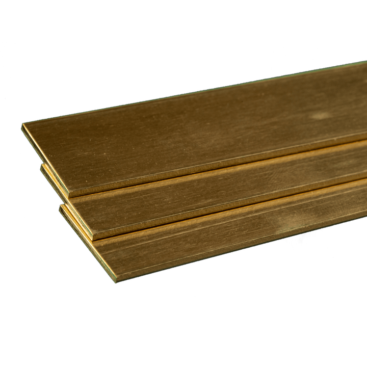 Brass Strip: 0.064" Thick x 1" Wide x 36" Long (3 Pieces) — exact K&S Engineering product image