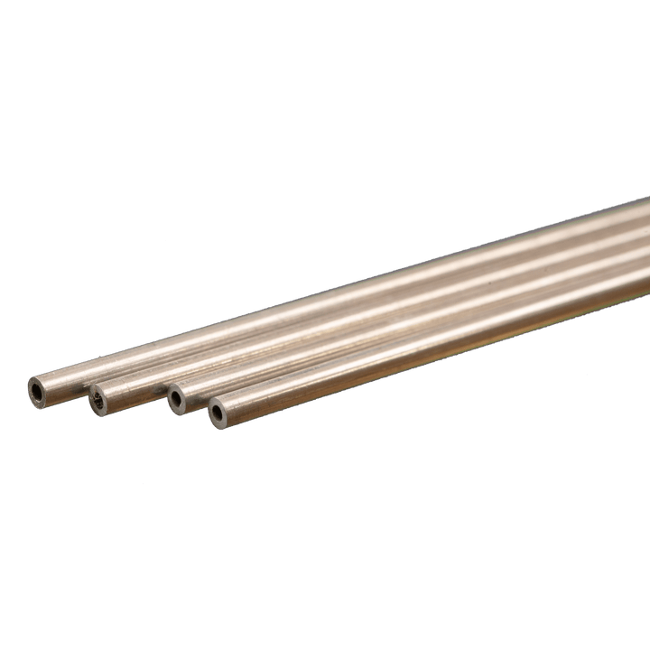 Round Aluminum Tube: 2mm OD x 0.45mm Wall x 300mm Long (4 Pieces) — exact K&S Engineering product reference