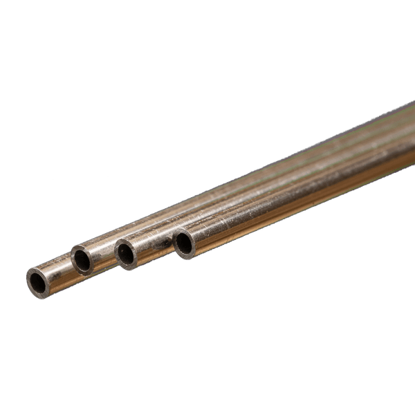 Round Aluminum Tube: 3mm OD x 0.45mm Wall x 300mm Long (4 Pieces) — exact K&S Engineering product reference