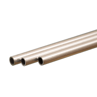Round Aluminum Tube: 4mm OD x 0.45mm Wall x 300mm Long (3 Pieces) — exact K&S Engineering product reference