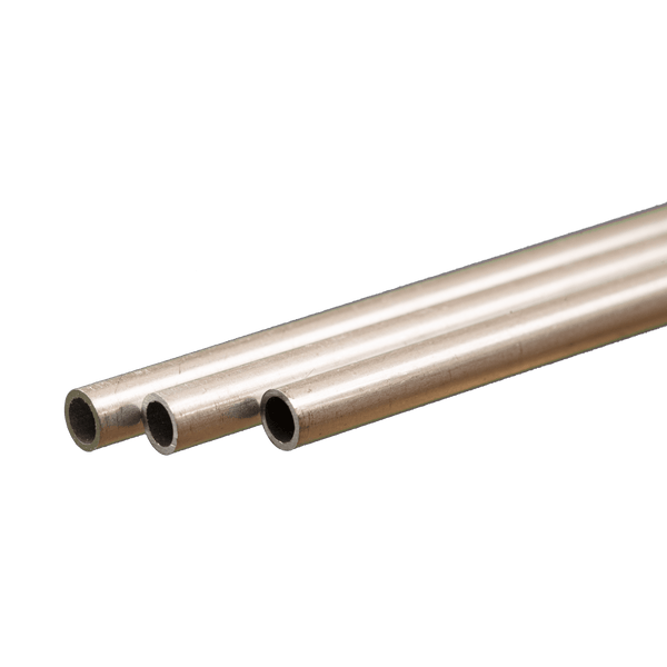 Round Aluminum Tube: 4mm OD x 0.45mm Wall x 300mm Long (3 Pieces) — exact K&S Engineering product reference