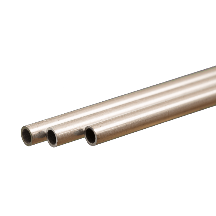 Round Aluminum Tube: 4mm OD x 0.45mm Wall x 300mm Long (3 Pieces) — exact K&S Engineering product reference