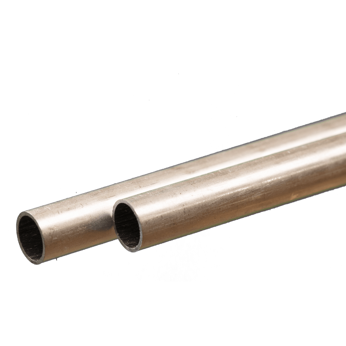Round Aluminum Tube: 7mm OD x 0.45mm Wall x 300mm Long (2 Pieces) — exact K&S Engineering product image