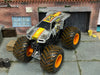 Loose Hot Wheels Monster Jam - Monster Truck - MAX-D - Silver and Orange (Muddy Tires)