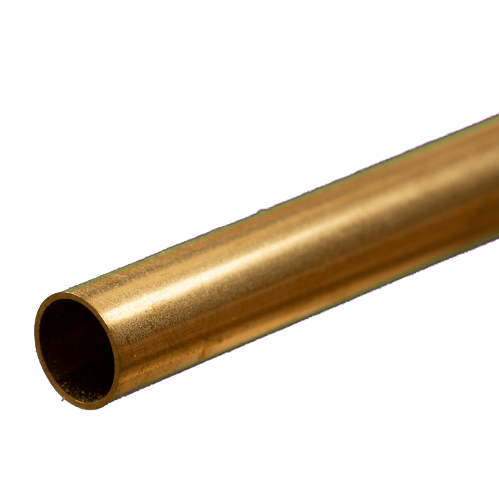 Round Brass Tube: 9mm OD x 0.45mm Wall x 300mm Long (1 Piece) — exact K&S Engineering product reference