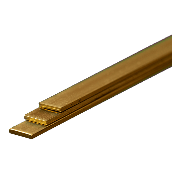 Brass Strip: 1mm Thick x 6mm wide x 300mm Long (3 Pieces) — exact K&S Engineering product reference