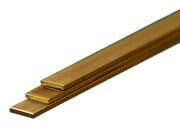 Brass Strip: 0.5mm Thick x 6mm Wide x 300mm Long (3 Pieces) — exact K&S Engineering product image