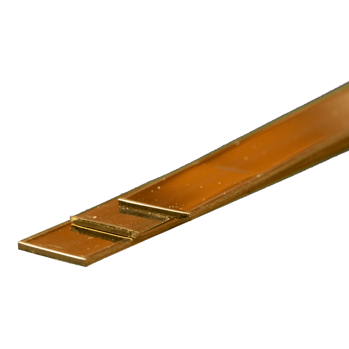 Brass Strip: 1mm Thick x 12mm Wide x 300mm Long (3 Pieces) — exact product view