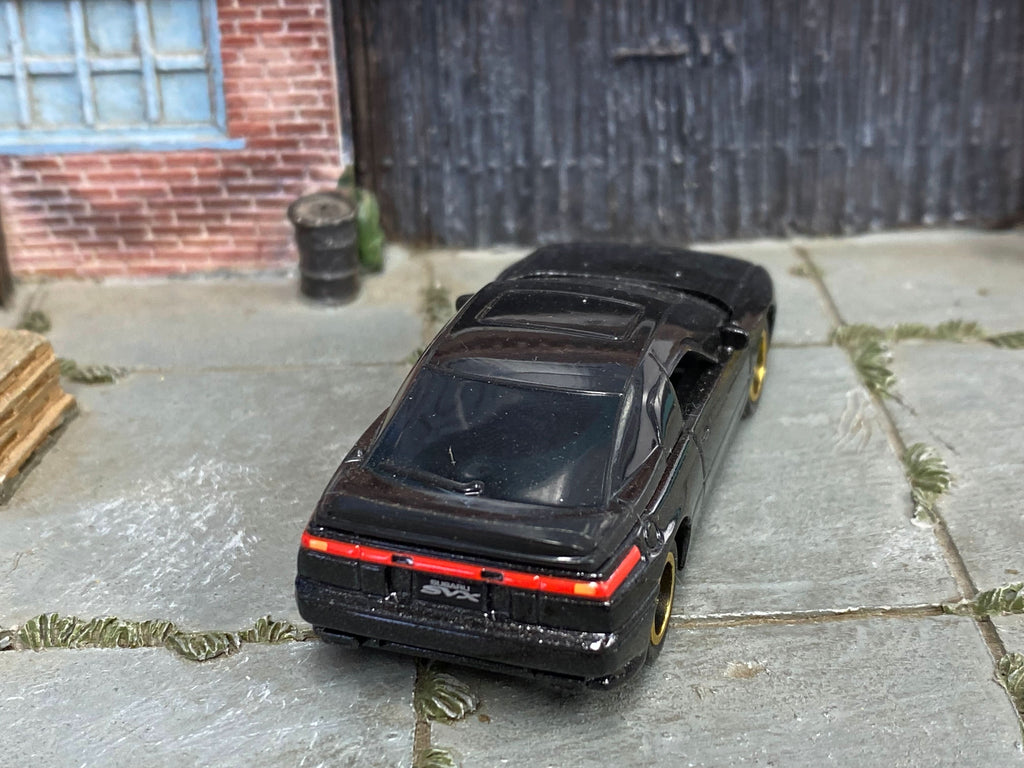 Custom Matchbox - Subaru SVX - Black - Black and Gold Race Wheels - Ru ...