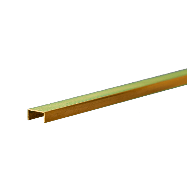 Brass Channel: 0.014" Wall - 1/4" X 1/8" Leg Lengths - 12" Long (1 Piece) — exact K&S Engineering product reference
