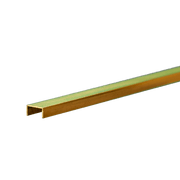 Brass Channel: 0.014" Wall - 1/4" X 1/8" Leg Lengths - 12" Long (1 Piece) — exact K&S Engineering product view