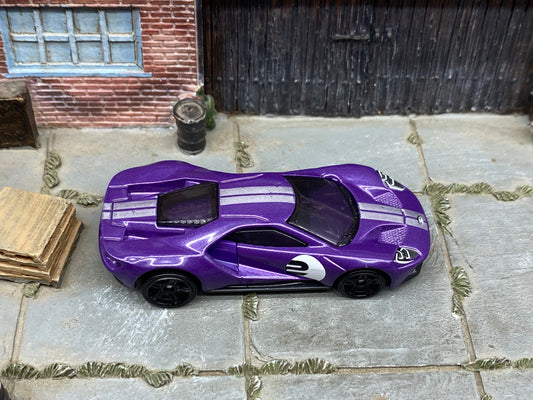 Loose Hot Wheels - 2017 Ford GT - Purple and Silver