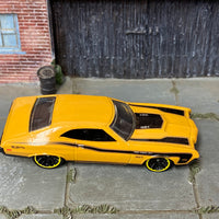 Loose Hot Wheels - 1969 Mercury Cougar Eliminator - Mustard Yellow and Black