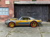 Custom Hot Wheels - 1967 Pontiac Firebird - Satin Gray and Gold 53 Years - Gold Mag Wheels - Redline Rubber Tires