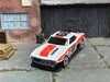 Custom Hot Wheels - Custom 1968 Camaro - White and Red - Chrome Mag Wheels - Rubber Tires