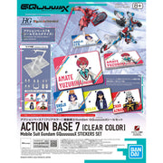 Bandai Mobile Suit Gundam GQuuuuuuX Clear Action Base 7 Sticker Set — product view 2