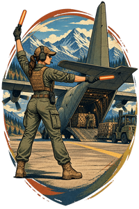 Vintage Aviation Pin-Up T-Shirt – Edition 21 artwork close-up