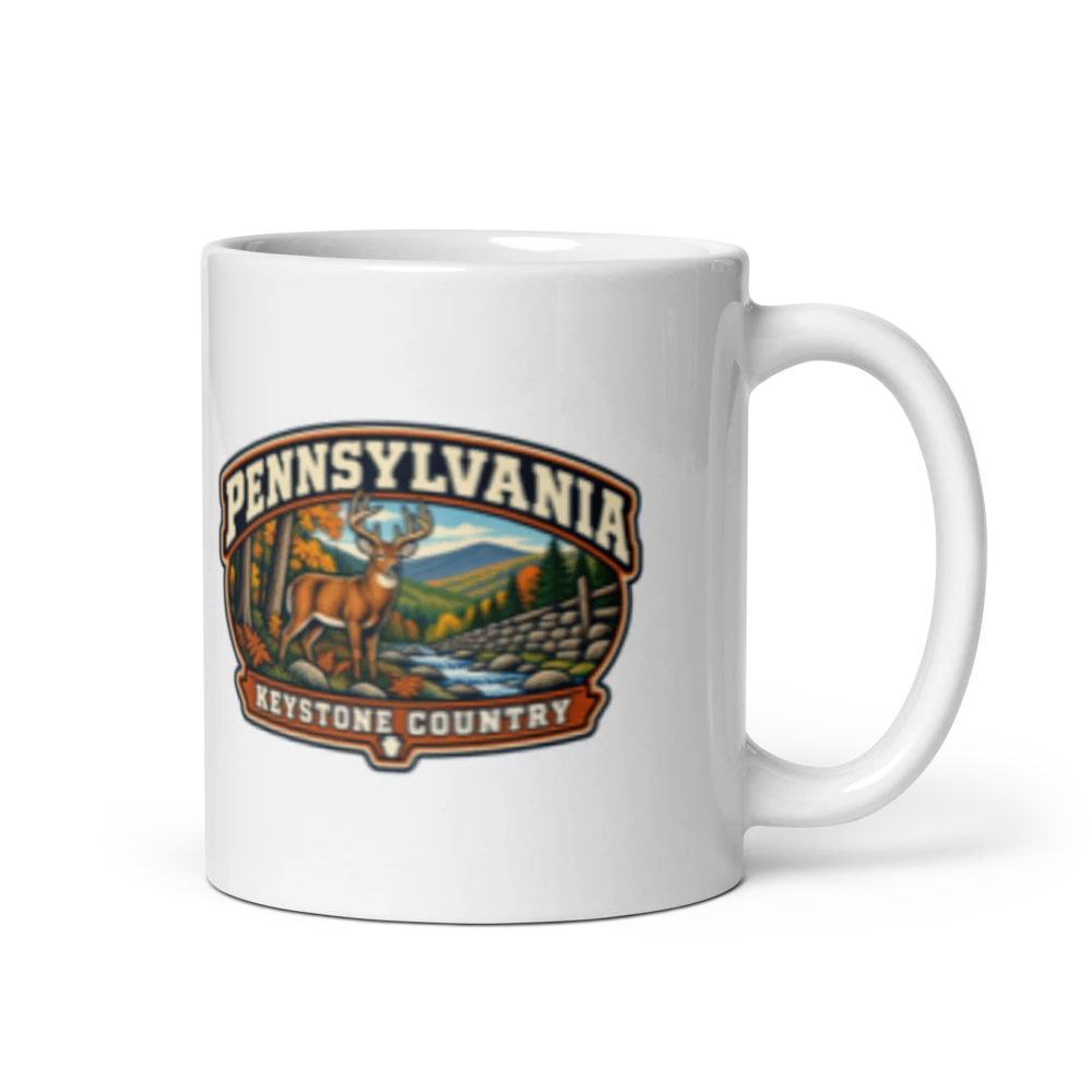 Pennsylvania Heritage Badge Coffee Mug – 11 oz product mockup