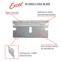 Excel Blades #9 Single Edge Razor Blades (20009) product view 8