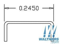 Cal Scale HO 21-Inch Straight Grab Irons - 20 Pack - product view 1