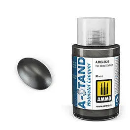 AMMO 2424 A-STAND Hot Metal Carbon Lacquer Paint – 30 mL