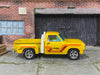 Custom Hot Wheels - 1978 Dodge D-100 Lil'Red Express - Yellow and White - Chrome Mag Wheels - Rubber Tires