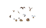Woodland Scenics A1970 HO Birds and Nests – 15 Painted Pieces– product image 1