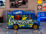 Loose Hot Wheels - Quick Bite Food Truck - Ice Cream - Blue