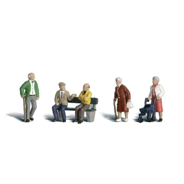 Woodland Scenics A2201 actual N Scale Senior Citizens view 1