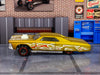 Loose Hot Wheels - Layin' Low Lowrider - Gold with Flames