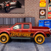 Loose Hot Wheels - 2015 Ford F150 4X4 Truck - Satin Red