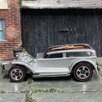 Loose Hot Wheels - The Demon - Hot Rod - Silver and Black