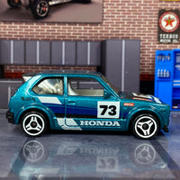 Loose Hot Wheels - 1973 Honda Civic Custom - Teal