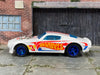 Custom Hot Wheels - 1970 Pontiac Firebird - White, red and Blue Hot Wheels - Blue Mag Wheels - Rubber Tires