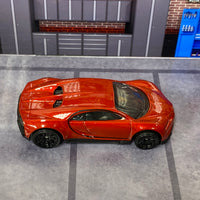 Loose Hot Wheels - 2016 Bugatti Chiron - Dark Red