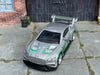 Custom Hot Wheels - 2014 Bentely Continental GT3 - Gray and Green - Silver Mag Wheels - Rubber Tires