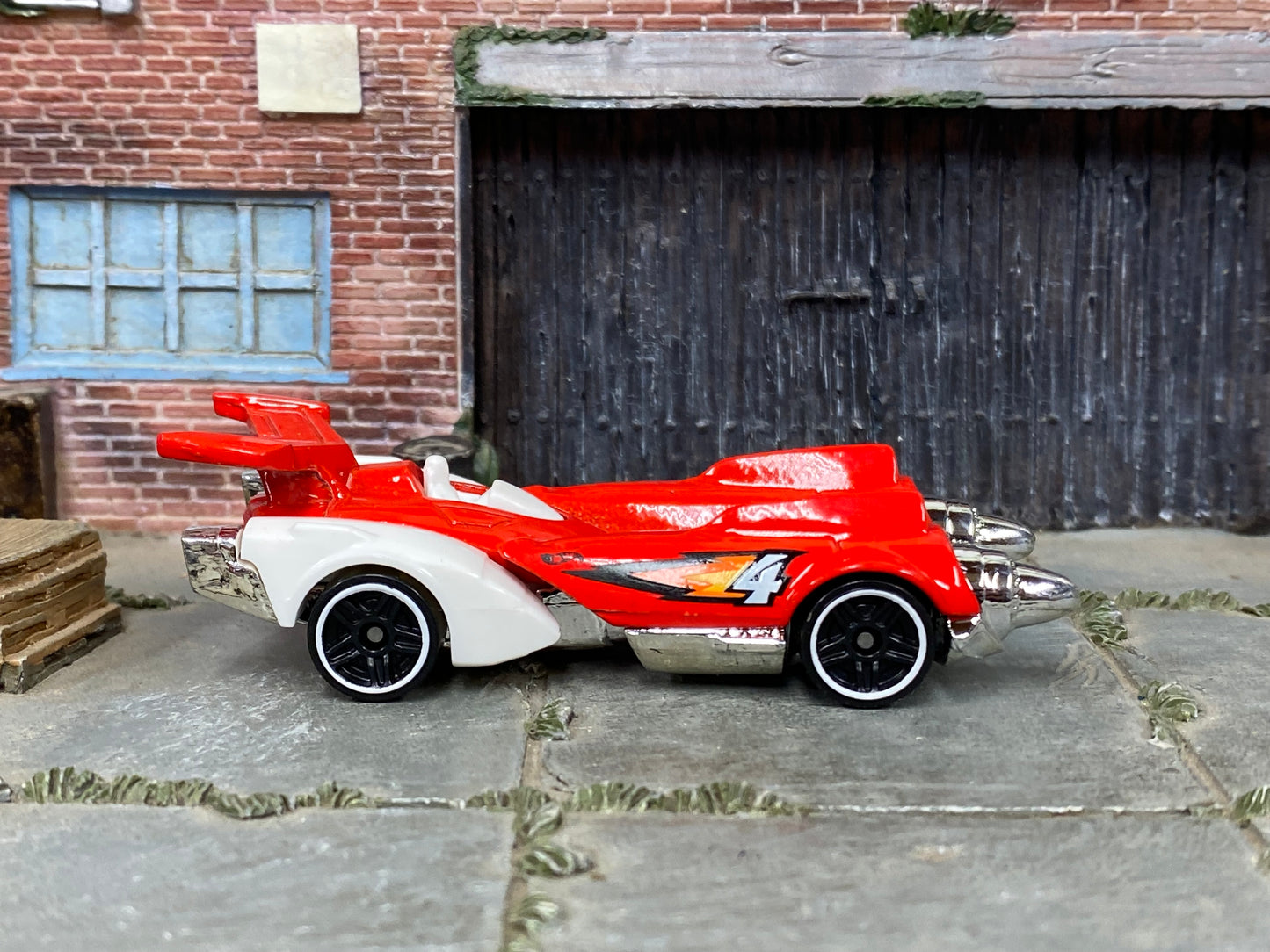 Loose Hot Wheels - Ollie Rocket - Red and White