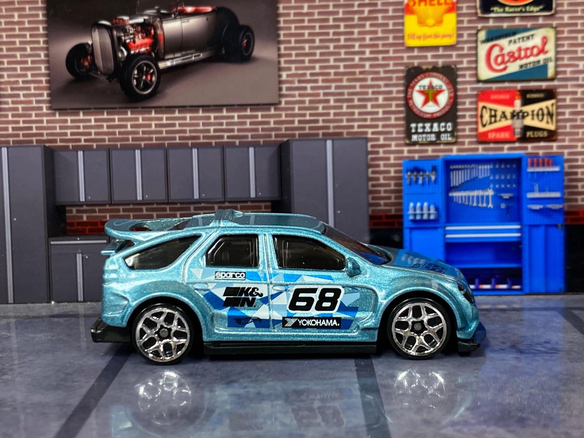 Loose Hot Wheels - Pontiac Aztek Custom - Light Blue