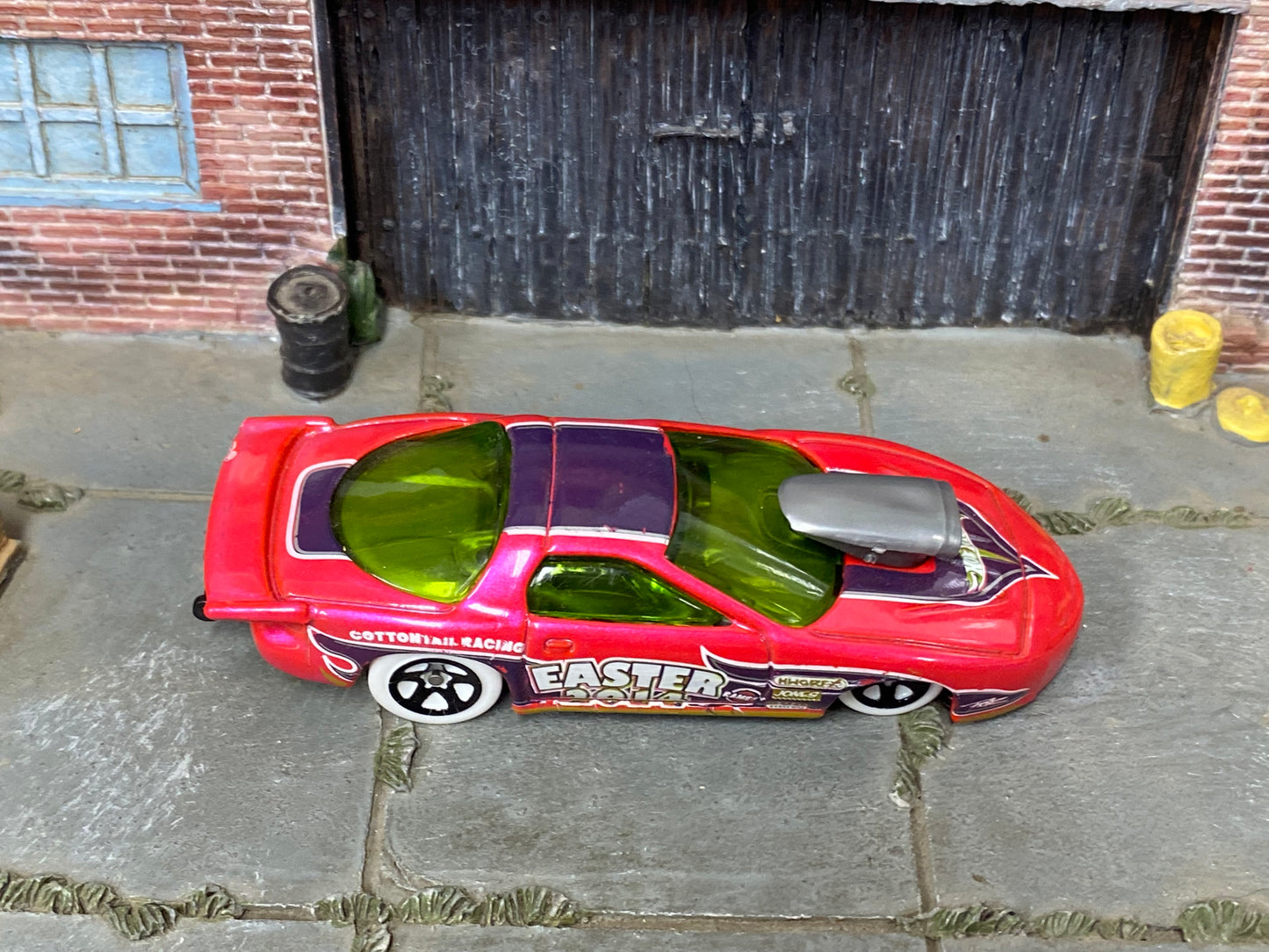 Loose Hot Wheels - Pro Stock Pontiac Firebird - Pink and Purple Easter 2014