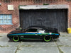 Custom Hot Wheels - 1973 Ford Falcon XB - Black, Blue and Green - Black and Green Mag Wheels - Rubber Tires