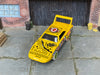 Custom Hot Wheels - 1970 Plymouth Superbird  - Yellow Art Series - Green Mag Wheels - Red and White Rubber Tires