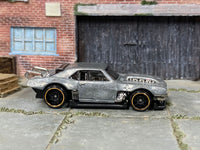 Assembled unpainted Custom 1968 Camaro Race Car DIY kit, side view