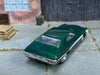 Custom Hot Wheels - 1972 Gran Torino Sport - Green and White - Chrome Steel Wheels - Rubber Tires